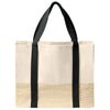 Port Authority Deep Black Straw Market Tote