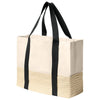 Port Authority Deep Black Straw Market Tote