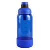 Evans Transcluent Blue Tritan Bottle with Silicone Pet Bowl