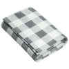 Port Authority Marshmallow/Monument Grey Check Small Ultra Plush Blanket