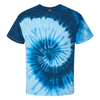 Colortone Unisex Blue Ocean Multi-Color Tie-Dyed T-Shirt