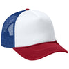 Port Authority White/Rich Red/True Royal Foam Truck'N Cap