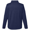 Core 365 Men's Classic Navy Heather/Carbon Market Snag Protect Mesh Colorblock Quarter-Zip Pullover
