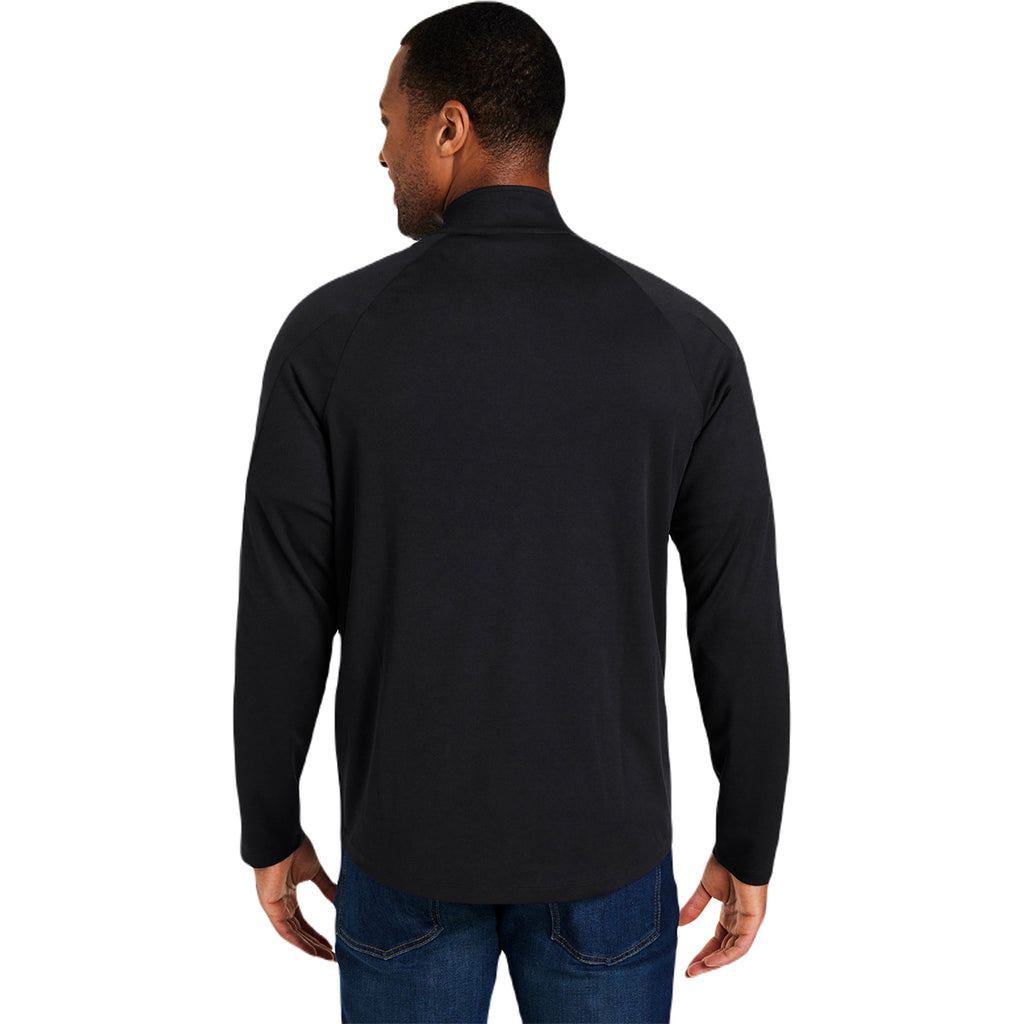 Core 365 Men's Black/Carbon Origin Performance Pique Quarter Zip