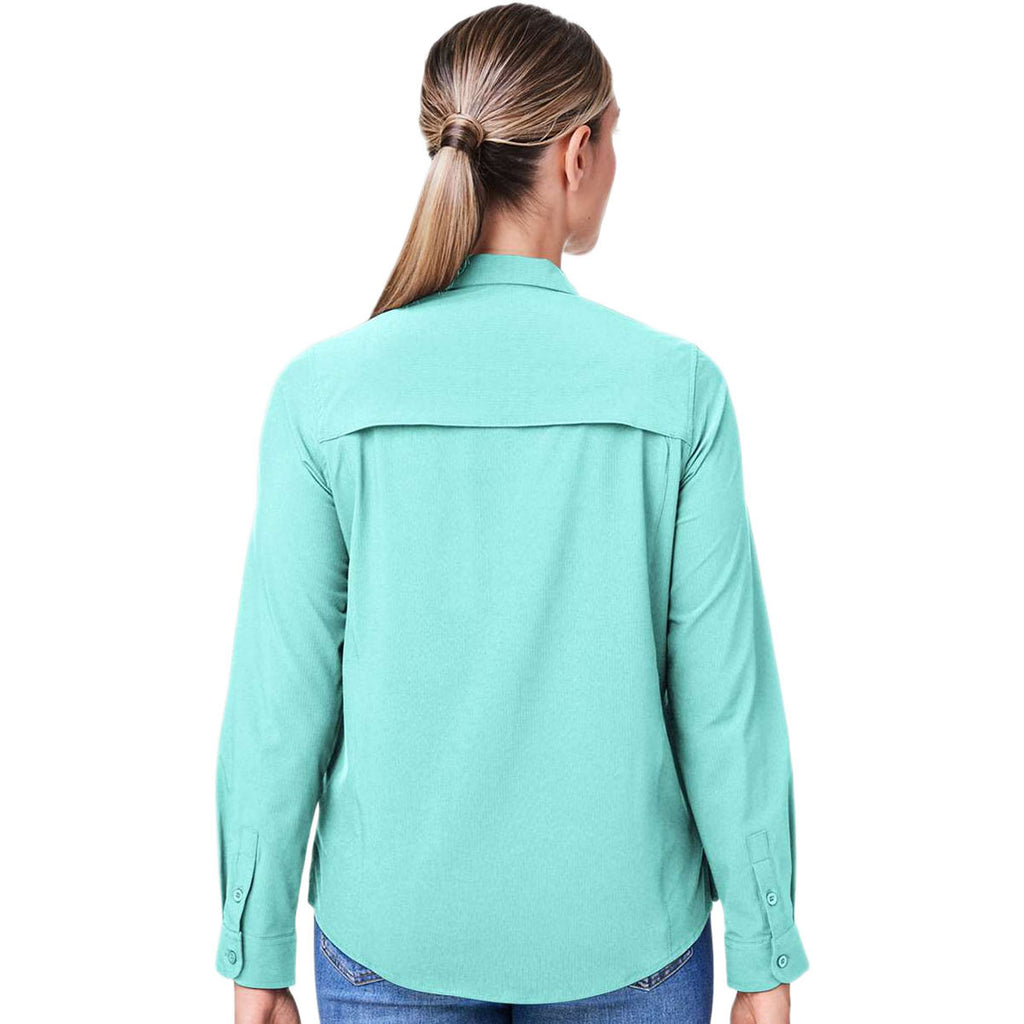 Core 365 Women's Sea Glass Ultra UVP Long Sleeve Marina Shirt