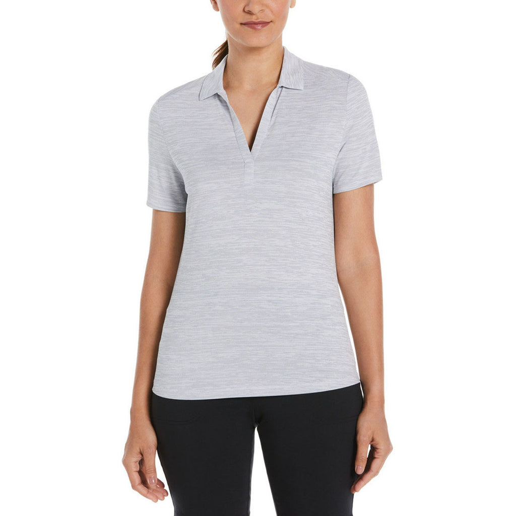 Callaway Women's White Broken Stripe Polo