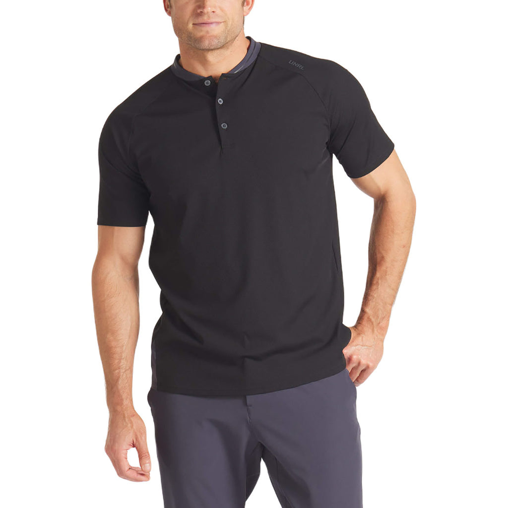 UNRL Men's Black Condor Polo