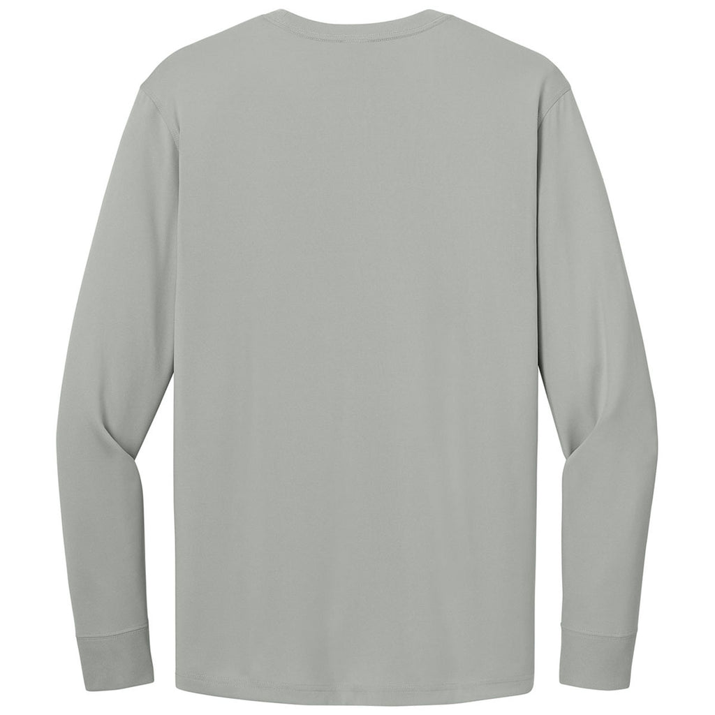 CornerStone Men's Light Grey Workwear Pro Long Sleeve Pocket Tee