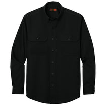 CornerStone Men's Black Long Sleeve Select Ripstop Shirt