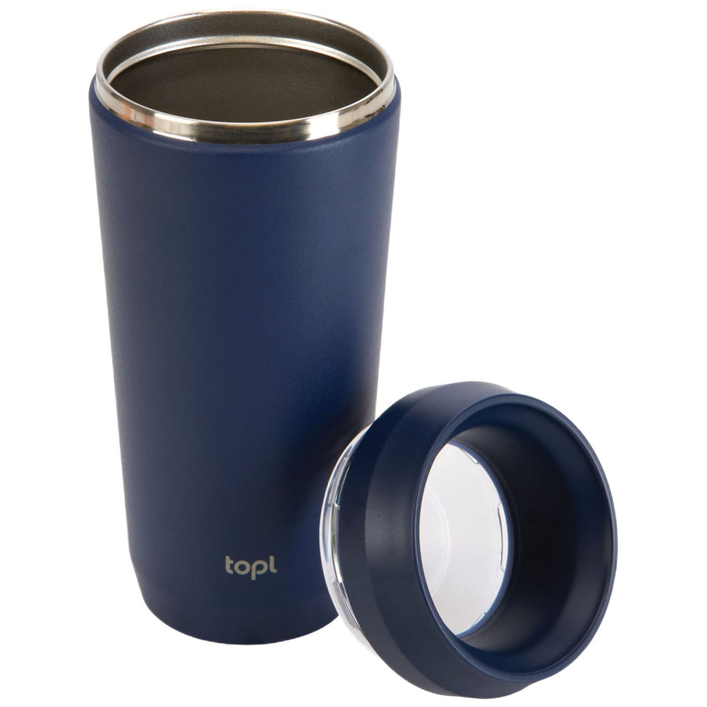 TOPL Navy 16 oz. Double Wall, Recycled Stainless Steel 360° Tumbler