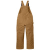 Carhartt Unisex Carhartt Brown Short Firm Duck Insulated Bib Overalls