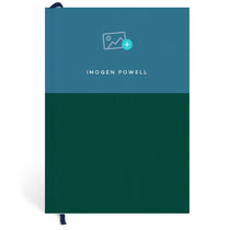 Papier Navy/Dark Green Colorblock Gratitude Journal