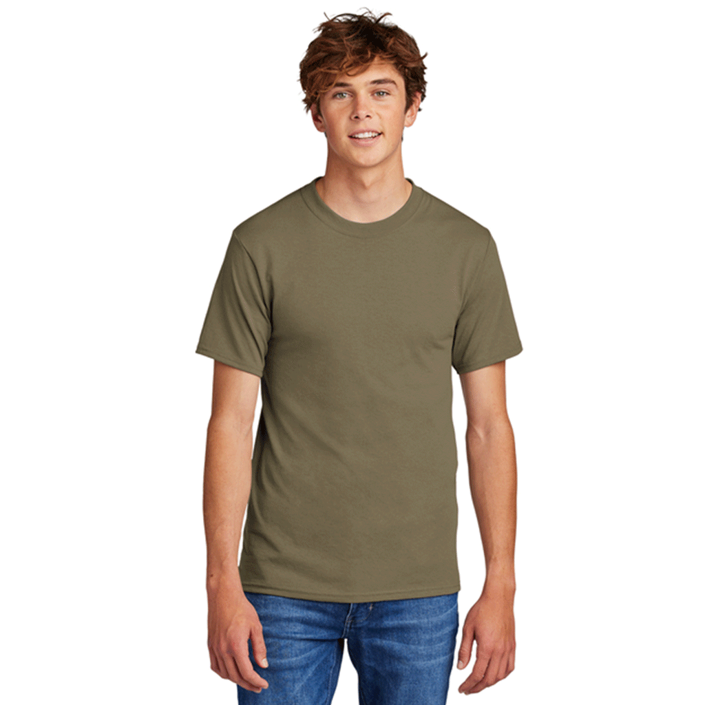 Port & Company Men's Coyote Brown Core Blend Tee