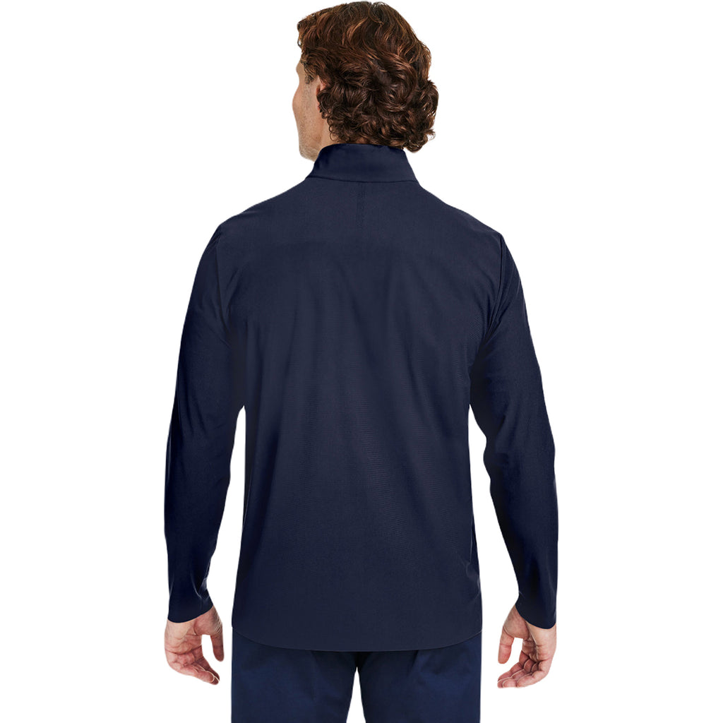 Devon & Jones Men's Navy CrownLux Performance Windsor Welded Quarter-Zip