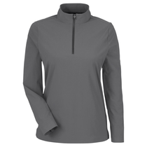 Devon & Jones Women's Graphite CrownLux Performance Windsor Welded Quarter-Zip