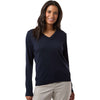 Devon & Jones Women's Navy New Classics V-Neck Sweater