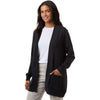 Devon & Jones Women's Black New Classics Open Cardigan Sweater