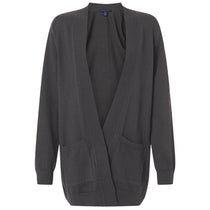 Devon & Jones Women's Graphite New Classics Open Cardigan Sweater