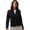 Devon & Jones Women's Black Berkeley Textured Full-Zip Jacket