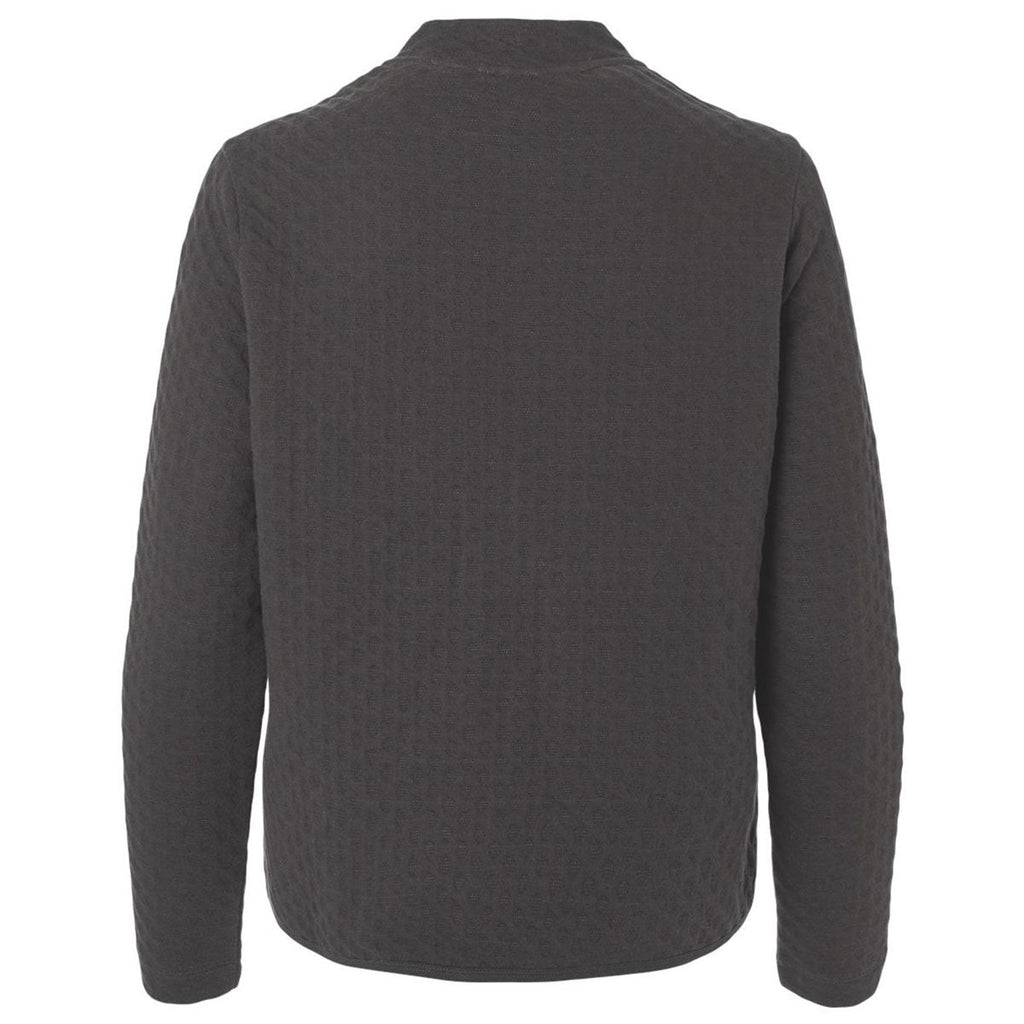 Devon & Jones Women's Graphite Berkeley Textured Full-Zip Jacket