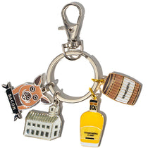 BCG Silver Diestruck Charm Keychain - 4 Charms