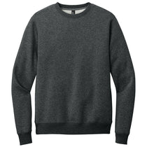 District Men's Heathered Charcoal Perfect Weight Fleece Crew