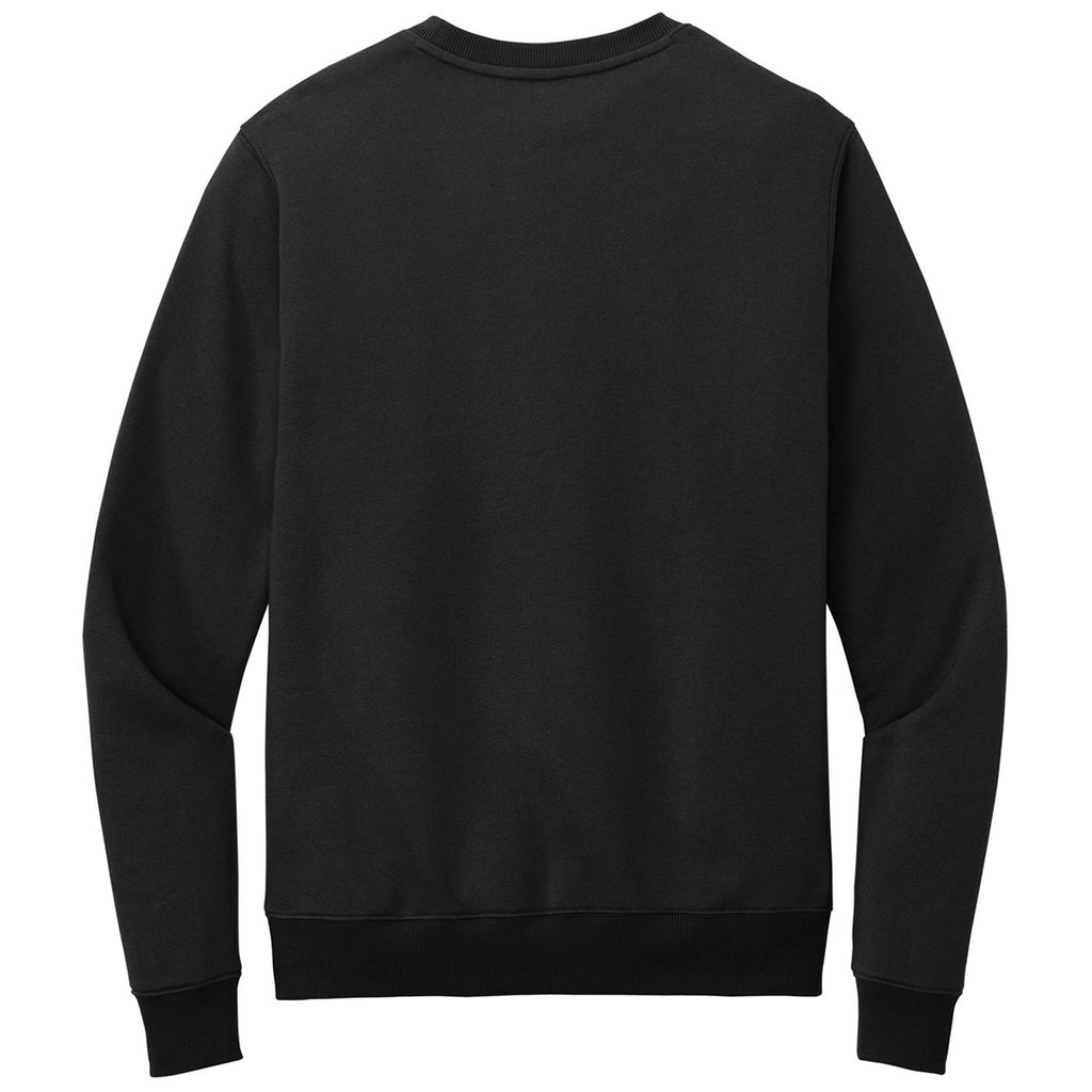 District Men's Jet Black Perfect Weight Fleece Crew