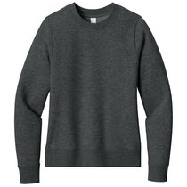 District Women's Heathered Charcoal V.I.T. Fleece Crew