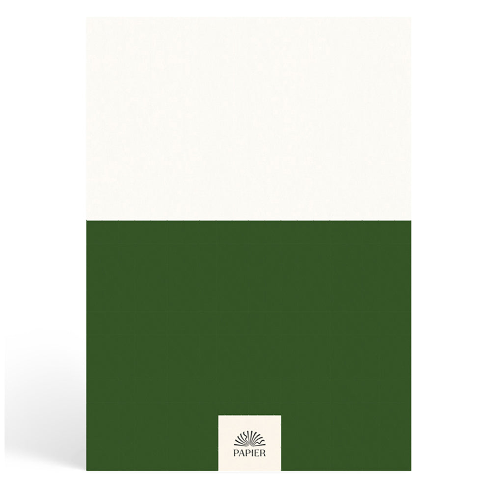 Papier Dark Green Demi Travel Journal