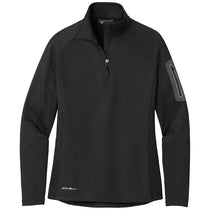 Eddie Bauer Women's Black Half Zip Performance Fleece Jacket