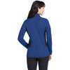Eddie Bauer Women's Blue Heather Full-Zip Heather Stretch Fleece Jacket
