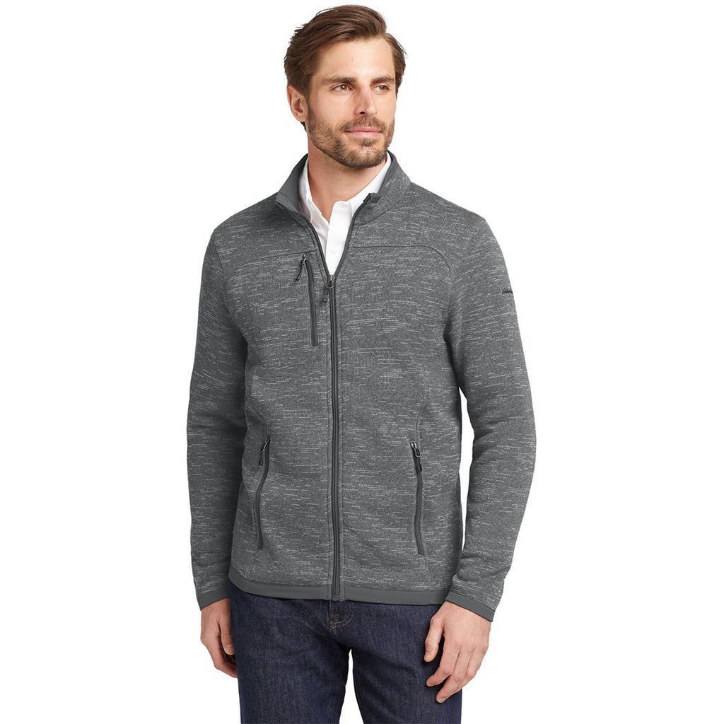 Eddie Bauer Men's Dark Grey Heather Sweater Fleece Full Zip