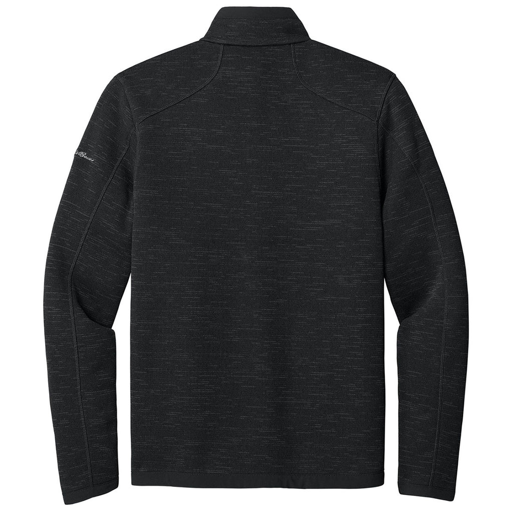 Eddie Bauer Men's Black Sweater Fleece Quarter Zip