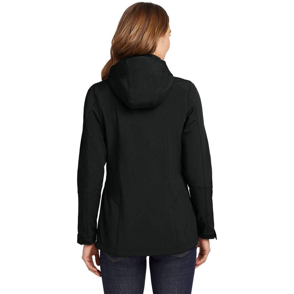 Eddie Bauer Women's Black Hooded Softshell Parka
