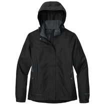 Eddie Bauer Women's Black/Steel Grey Rain Jacket