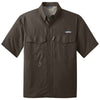 Eddie Bauer Men's Boulder Grey S/S Performance Fishing Shirt