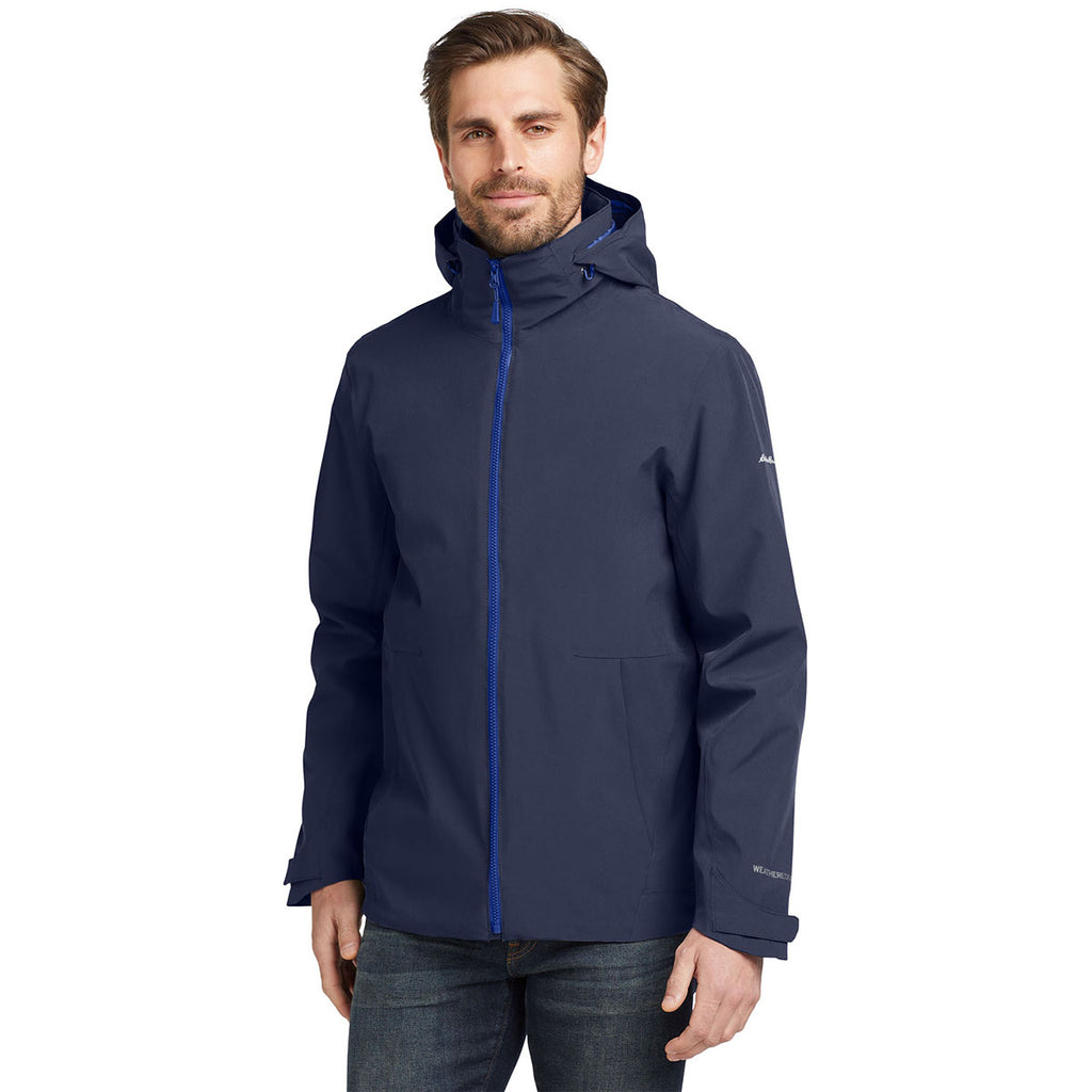 Eddie Bauer Men's River Blue/Cobalt Blue WeatherEdge 3-in-1 Jacket