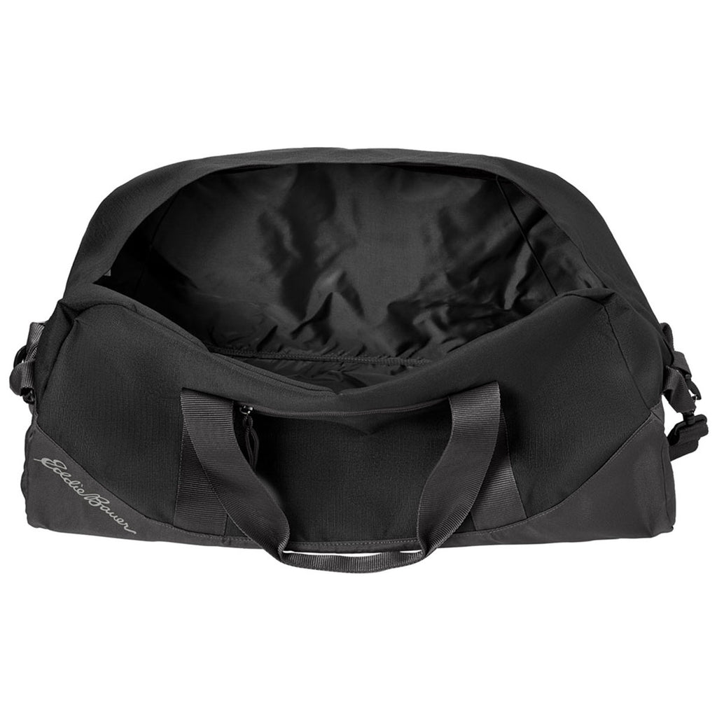 Eddie Bauer Black/Grey Steel Large Ripstop Duffel