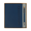 Logomark Navy Manhattan II Gift Set w/Magnetic Journal & Recycled Pen