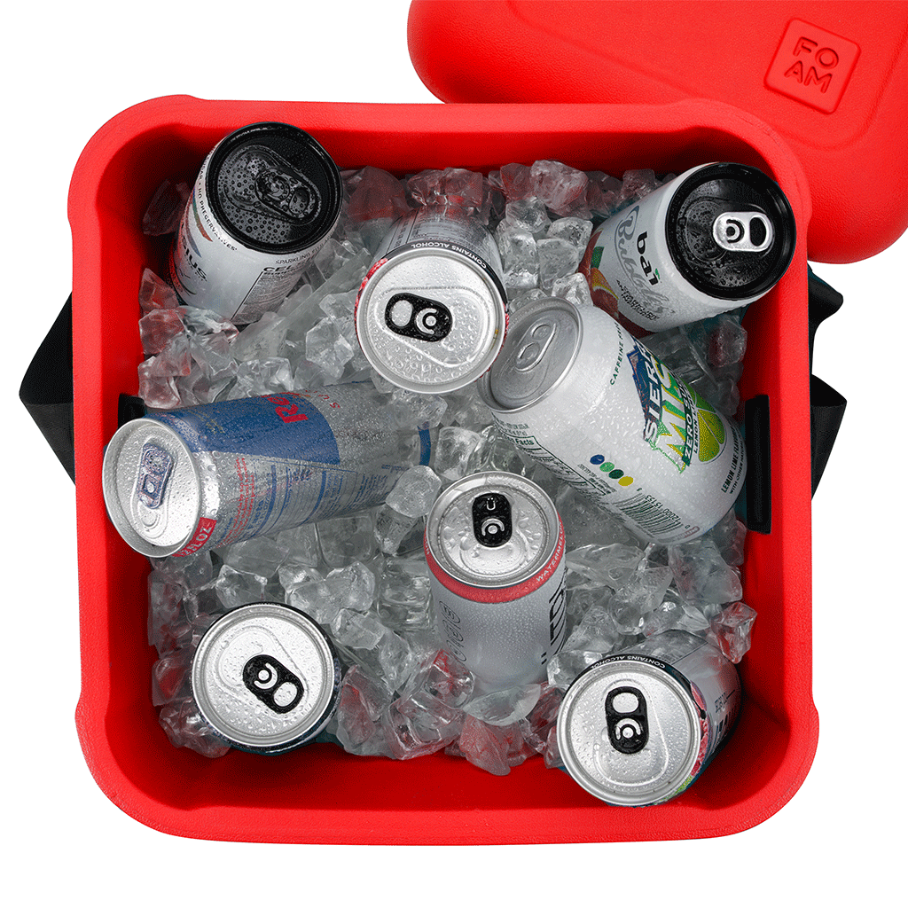FOAM Red 30-Can EVA Cooler - Printed