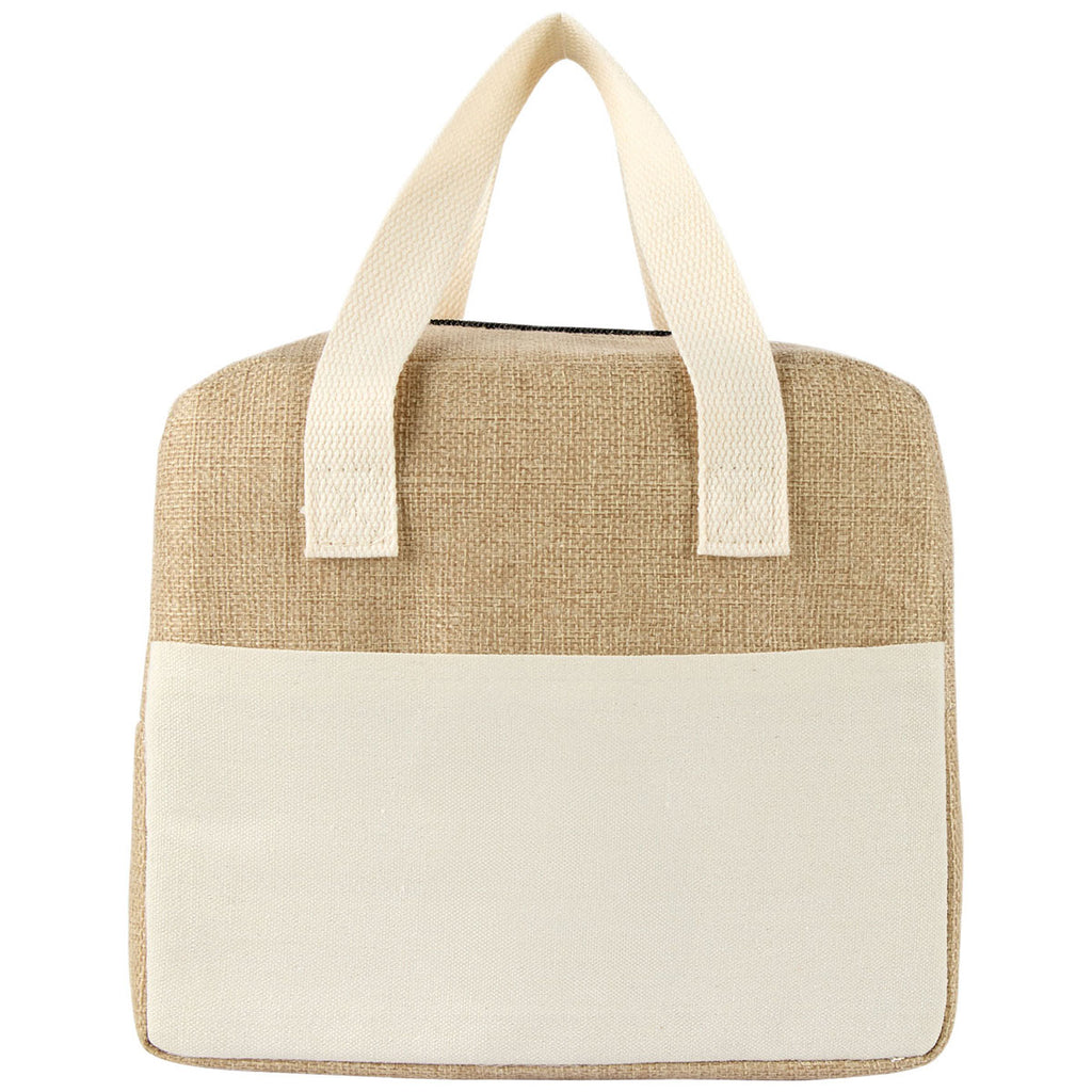 Logomark Natural Nika 6-Can Lunch Cooler