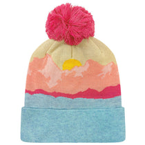 LOCALE Mountain Morning Aqua/Peach Grand Recycled Beanie