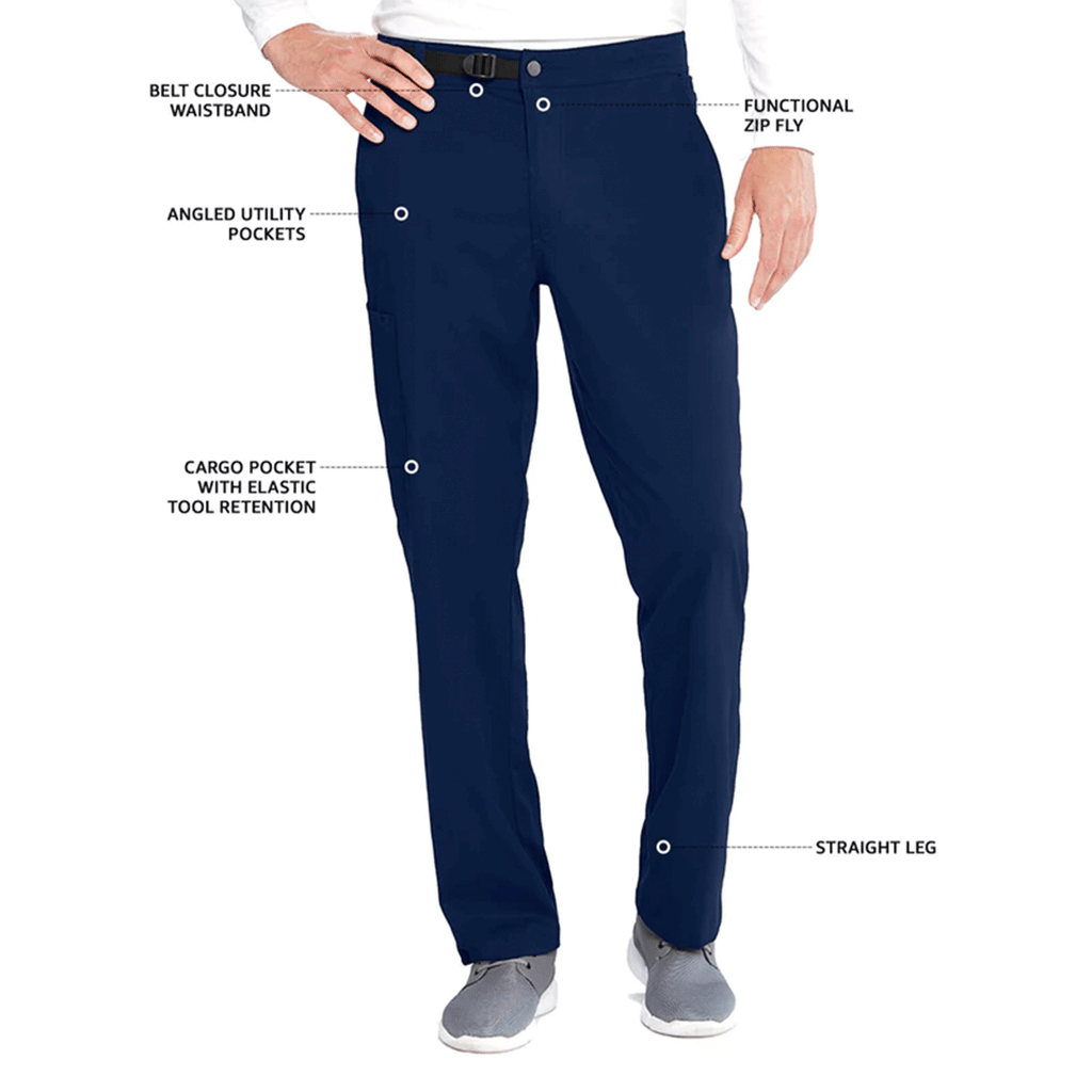 Grey's Anatomy Men's Indigo Navy Zip Fly Cargo Pant