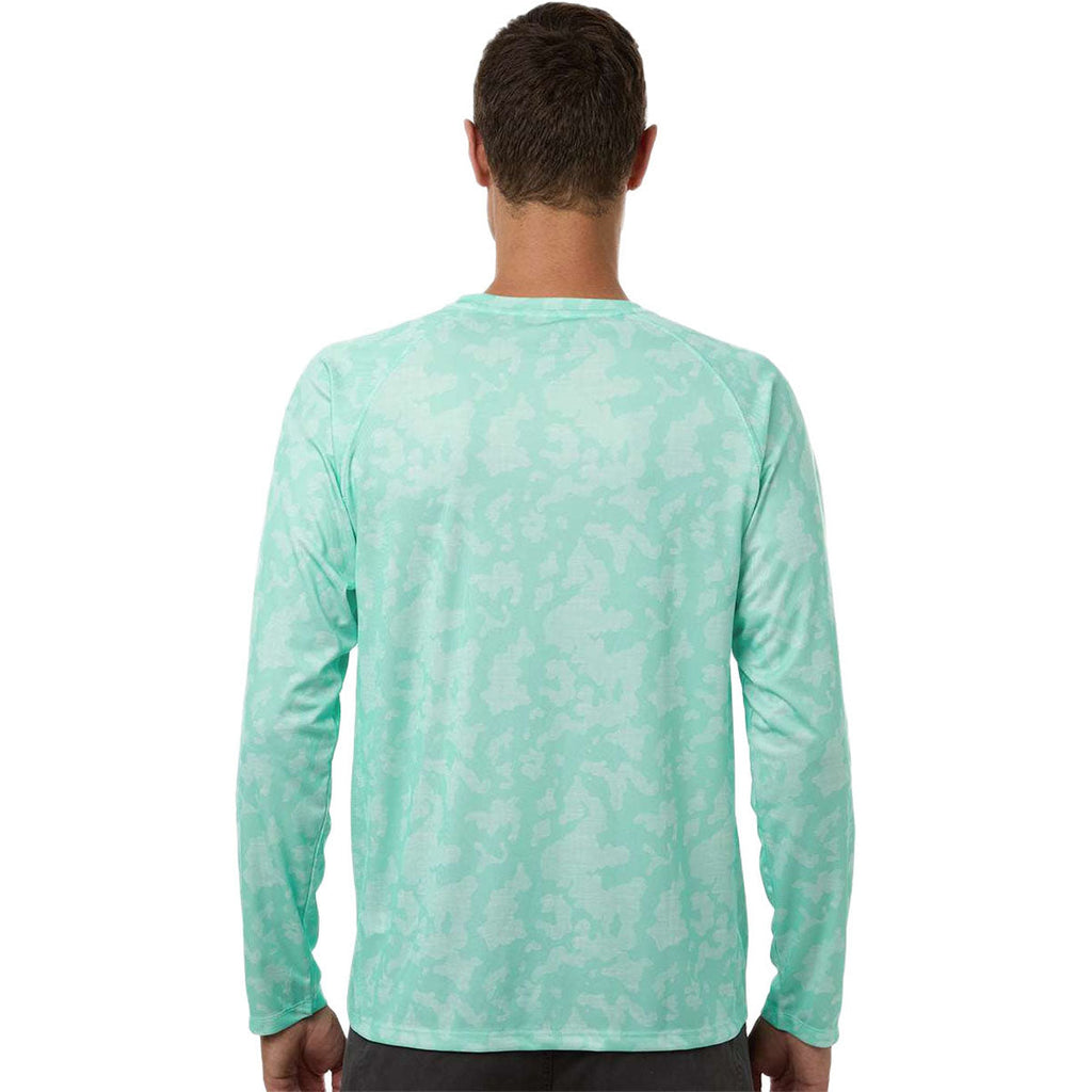 HUK Men's Beach Glass LoPro Running Lakes Long Sleeve T-Shirt