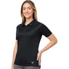 HUK Women's Black LoPro Solid Performance Polo