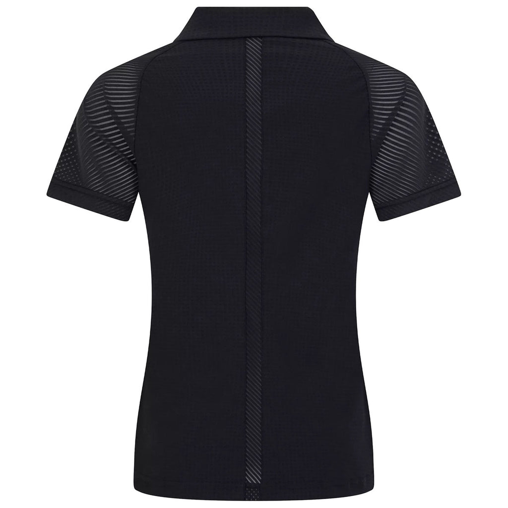 Levelwear Women's Black Tandem Polo