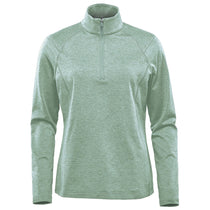 Stormtech Women's Ice Blue Heather Treeline Performance 1/4 Zip Pullover