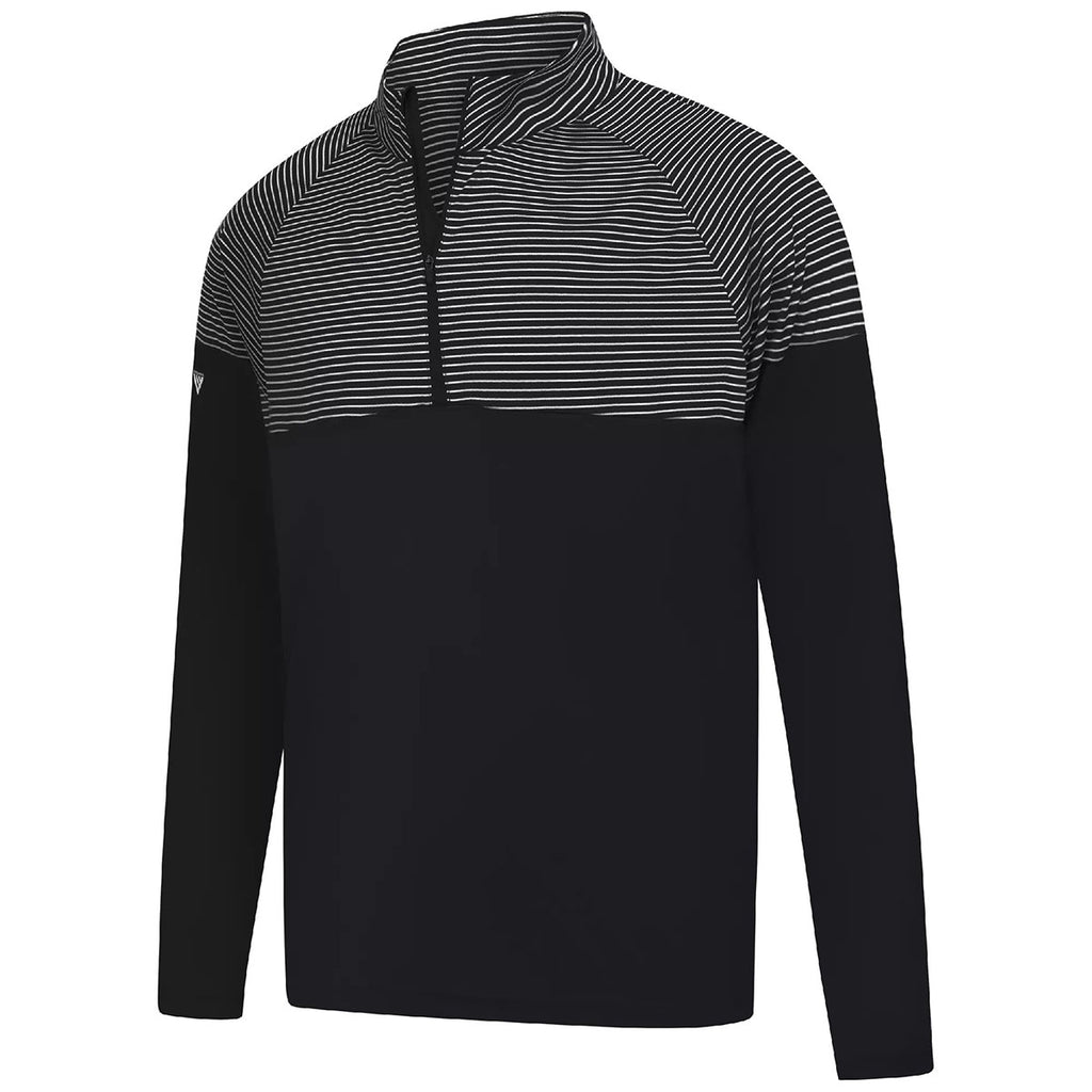 Levelwear Men's Black Classic Stripes Pullover