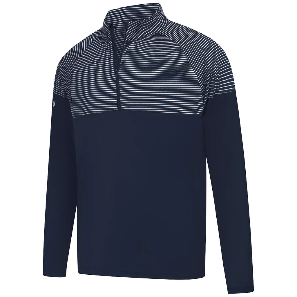 Levelwear Men's Navy Classic Stripes Pullover