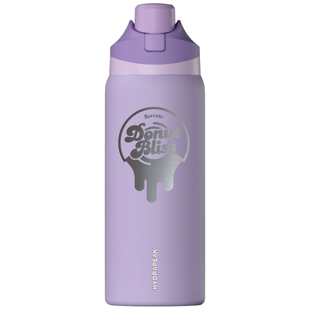 Hydrapeak Digital Lavendar 32oz Insulated Water Bottle